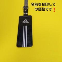 adidasのキャディバッグ用ネームプレート に重ねて使う 透明