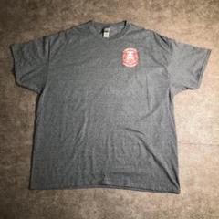 【ARMY】ドクロ プリントTシャツ 古着 グレー ZSM6 USA