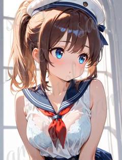 b047 美少女 かわいい イラスト 下着 コスプレ セクシー A4ポスター