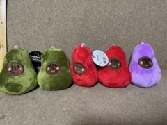 【タグ付き】アニマルキーチェーン パプリカ　アボカド　ナス　ぬいぐるみ