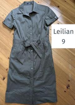 最終お値下げ❗️美品❤️レリアン　濃紺半袖 ひざ丈ワンピース ￼￼大きいサイズ 2025年最新】leilian ひざ丈ワンピースの人気アイテム - メルカリ