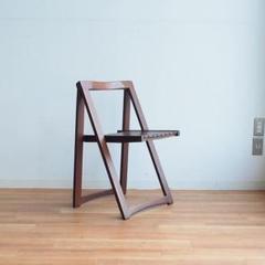 Aldo Jacober Trieste Folding chair Rattan seat Italian