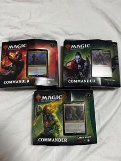 MTG Commander統率者デッキ英語版3種セット　ギャザ　土地の怒りなど
