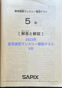 2025年最新】サピックス 5年 マンスリー確認テストの人気