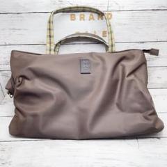 DAKS ダックス ハンドバッグ ダークブラウン