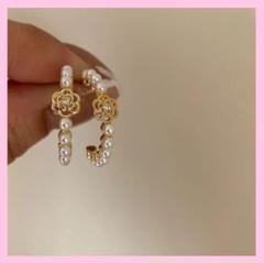 在庫わずか 2個セット ゴールド パール ピアス★