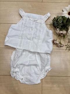 bebe 90 セットアップ　白キャミソール　パンツ