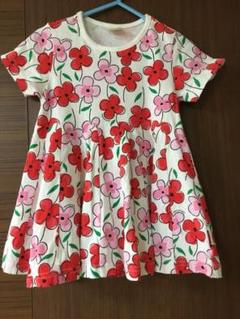 ワンピース チュニック ムージョンジョン 花柄 ピンク