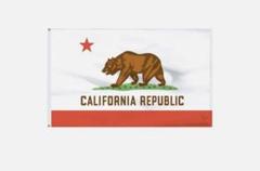 カルフォルニア州旗　USA製　ヴィンテージ カリフォルニア州旗 ビンテージ