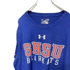 SHSU BEAKRATS under armor 半袖Tシャツ　ブルー　XL