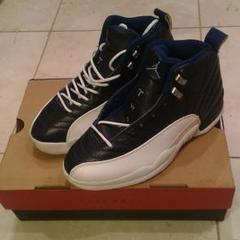 AIR JORDAN12 RETRO US7 96年 ネイビー×ホワイト