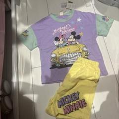 ミッキー＆ミニー Tシャツとショートパンツセット 110