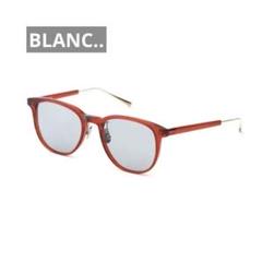 【稀少美品】 BLANC.. BM005 BROWN ケース付き BLANC(ブラン) 2022SS ブラウンデミサングラス BM005-34