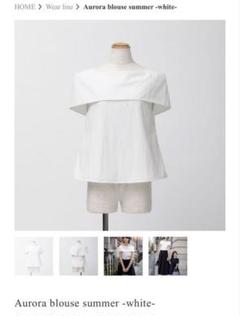 新品未使用タグ付】elu. オーロラブラウス ホワイト Sサイズ