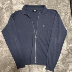 美品　Stussy ジップアップカーディガン Sサイズ　ジップアップセーター 美品 Stussy ジップアップカーディガン Sサイズ ジップアップ