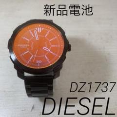 DIESEL 腕時計　新品電池　DZ1737 偏光ガラス　ブラック　美品　箱付 DIESEL 腕時計 新品電池 DZ1737 偏光ガラス ブラック 美品 箱付