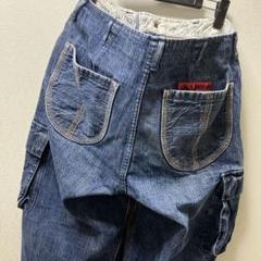 最終価格❣️エヴィス❣️山根❣️カーゴ❣️ワイド❣️デニム❣️セルビッチ❣️ピンクステッチ❣️
