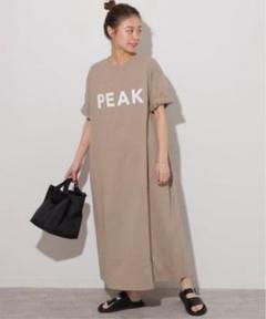 ジャーナルスタンダードレリューム☆ Peak別注ワンピース WEB限定追加2》別注【Snow Peak】*RE Classic Logo Printed