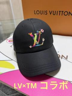 LOUIS VUITTON Monogram Mesh LV Baseball Cap Hat Black L Size