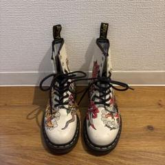 ドクターマーチン★タトゥー風デザインのカジュアルブーツ24 US 6 ドクターマーチン Dr.Martens 1460 OT ASIA TATOO 8 EYE BOOT