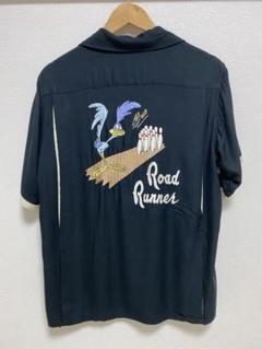 新品 未使用 テーラー東洋 ロードランナー ボウリングシャツ 刺繍 ブラック L Lot No. TT39102 / SUKA BOWLING SHIRT “DRAGON HEAD” - TAILOR