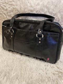 極美品 ポロ ラルフローレン スクールバッグ レザー ブラック