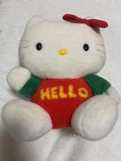 サンリオ　レトロ　サンリオ旧ロゴ有　ハローキティ　ぬいぐるみ　中古品 サンリオ レトロ サンリオ旧ロゴ有 ハローキティ ぬいぐるみ