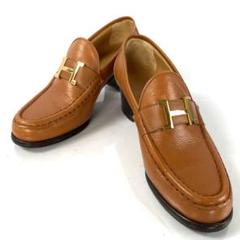 【万能ローファー♪】HERMES ローファー ナチュラルゴールド HERMES - 美品 エルメス HERMES タイム ローファー スリッポン