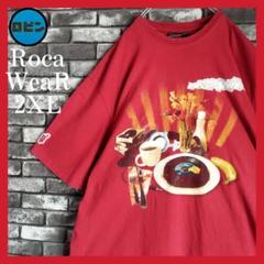 ROCAWEAR ロカウェア 超オーバーサイズ tシャツTシャツ ビッグロゴ 赤