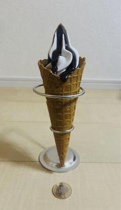 食品サンプル〔まいづる〕　ベリーソースのソフトクリーム 食品サンプル まいづる ソフトクリーム その他