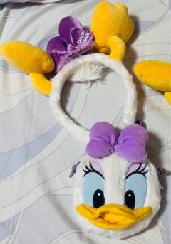 ディズニー　デイジー　サリー　カチューシャ　セット Disney - 【新品】ディズニー カチューシャ デイジー紫 白ハート