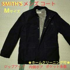 コーデュロイ フリースライニングジャケット 　メンズ　M SMITH's 黒のサムネイル