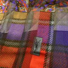 【⭐︎新品未使用】Yves Saint Laurent  スカーフ 大判 モザイク ⭐︎新品未使用】Yves Saint Laurent スカーフ 大判 モザイク
