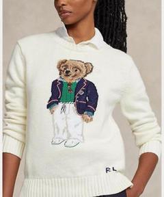 【新品未使用タグ付】ポロラルフローレン大人気ポロベアセーターアイボリー 大人気 ポロベア POLO ラルフローレン ニット セーター