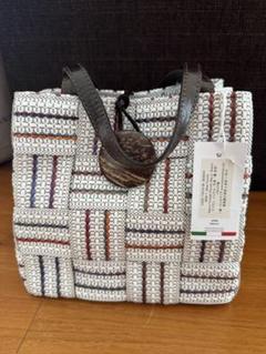 #お値下げ  ALMA TONUTTI   バンドバッグ黄緑 ALMA TONUTTI アルマ トヌッティ 6559 Black ボタン かごバッグ