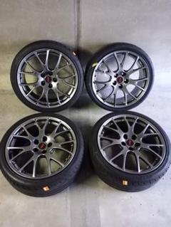 STI 19インチ アルミホイール　2本セット ホイールセット19インチ（BBS）（ライトシルバー/ブラック