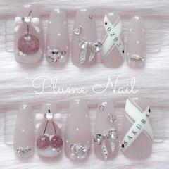 ♡ 量産型 オタク 推し 名前 誕生日 さくらんぼ ネイルチップ a365 ♡