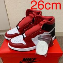 26 wms ナイキ エアジョーダン1 サテンレッド 新品 NIKE AJ 新品