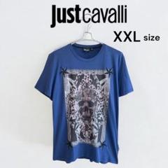 美品☆ジャストカヴァリ JUSTCAVALLI Tシャツ XXL スカル 星