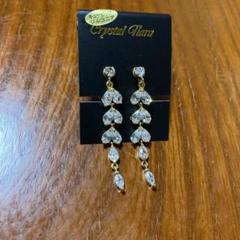 匿名配送　可愛い　オシャレ　Crystal Tiara ダングルイヤリング