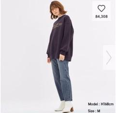 新品 GU ハイウエストストレートジーンズ デニム xs