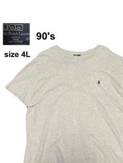 ★90s★POLO by Ralph Lauren★半袖★Tシャツ★ポケT★4Lのサムネイル