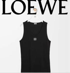 ロエベ タンクトップ アナグラム タンクトップ（コットン） ブラック - LOEWE