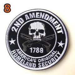 刺繍ワッペン ベルクロ付☆2nd AMENDMENT クロスショットガン 8