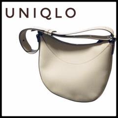 UNIQLO ユニクロ　レザータッチワンハンドルバッグ　オフホワイト