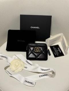CHANEL キルティング ブラック コインケース