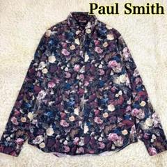 現行 ポールスミス PaulSmith 半袖シャツ ドレスシャツ 花柄 総柄 L 美品 P.S Paul Smith L 花柄シャツ ドレス デザイン 総柄 - メルカリ