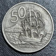 ニュージーランド 50セント1973年 外国コイン - メルカリ