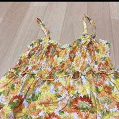 140サイズ　 シャツ　ワンピース　ノースリーブ　美品　花柄