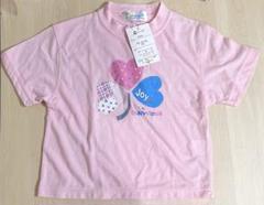 ハートモチーフ Tシャツ 半袖 ピンク 100センチ 女の子